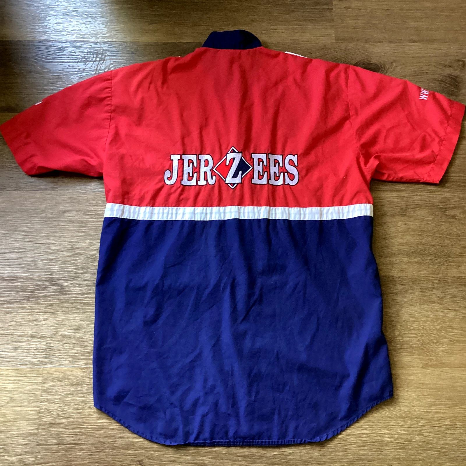 Jerzees Rare Jerzees Blue/ Red Button up- Size Large Size US L / EU 52-54 / 3 - 2 Thumbnail