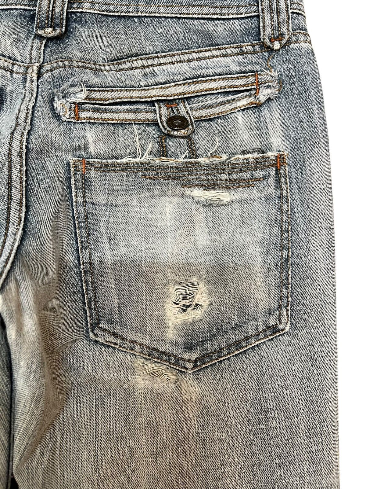 Japanese Brand Vintage Japanese Brand Flare Faded Grunge Denim Size US 31 - 9 Thumbnail