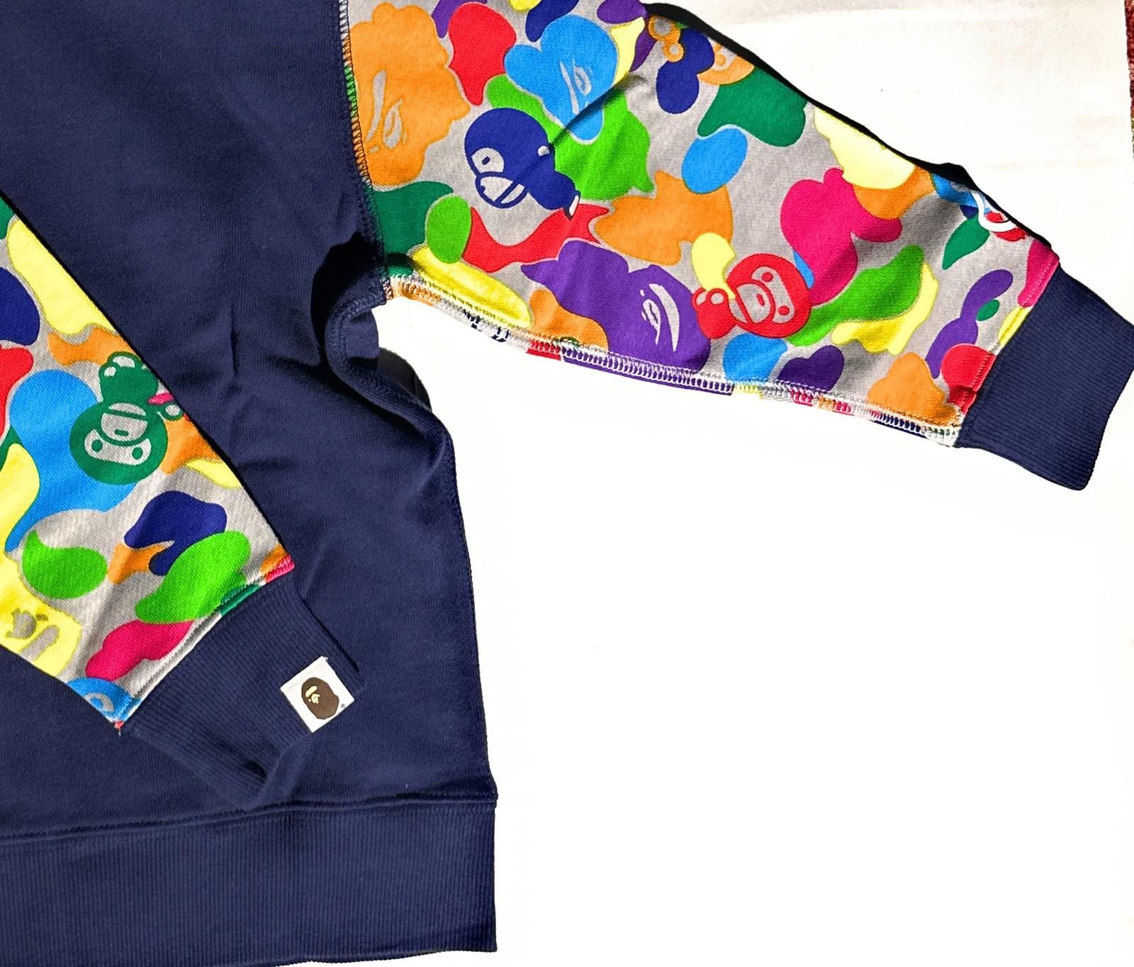 Bape BAPE x Baby Milo Kids Full Zip Shark Hoodie Multi Camo 120cm Size US XXS / EU 40 - 8 Thumbnail