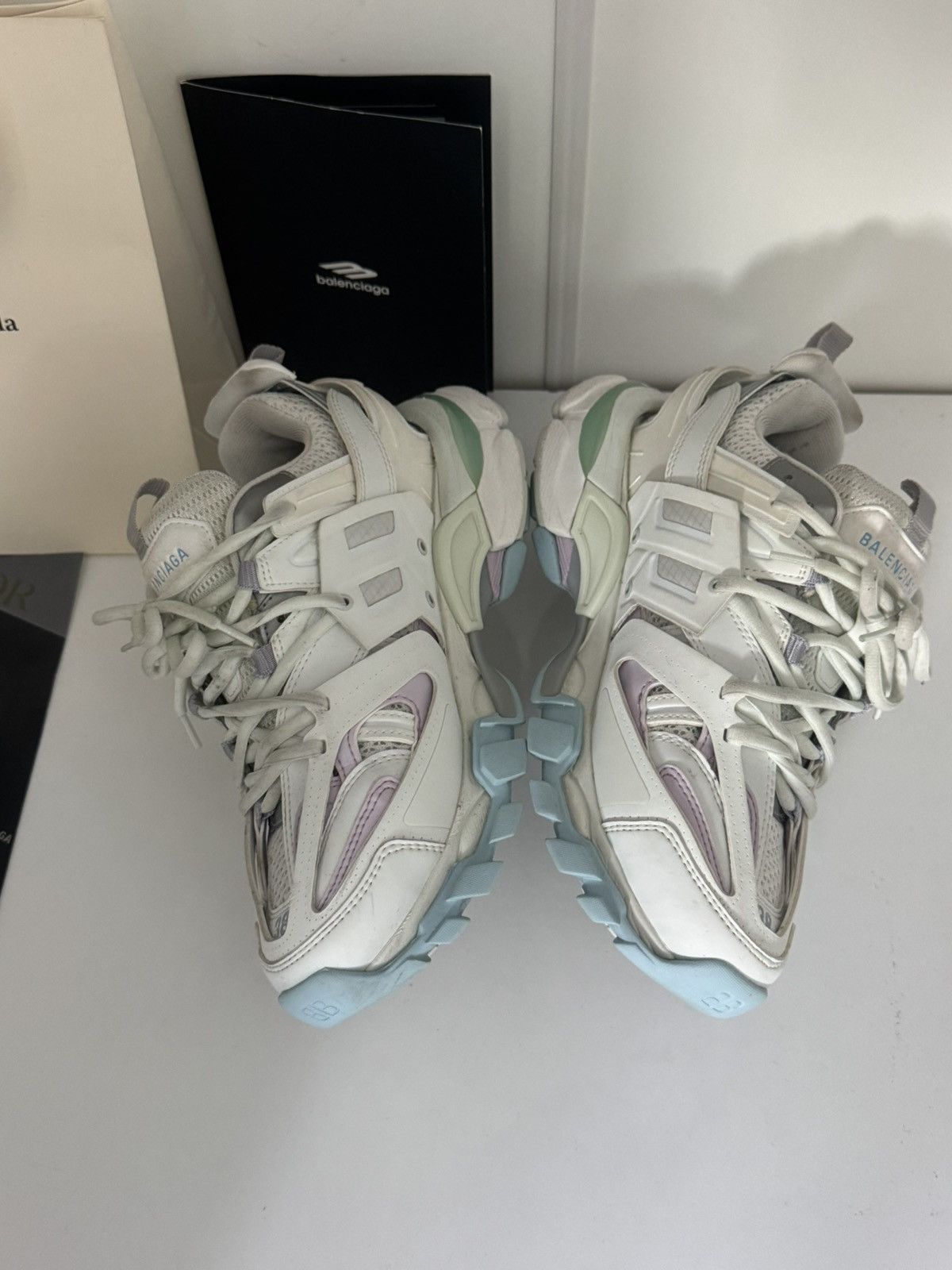 Balenciaga ✅Balenciaga track 1 white light blue 38 Size US 8 / IT 38 - 3 Thumbnail