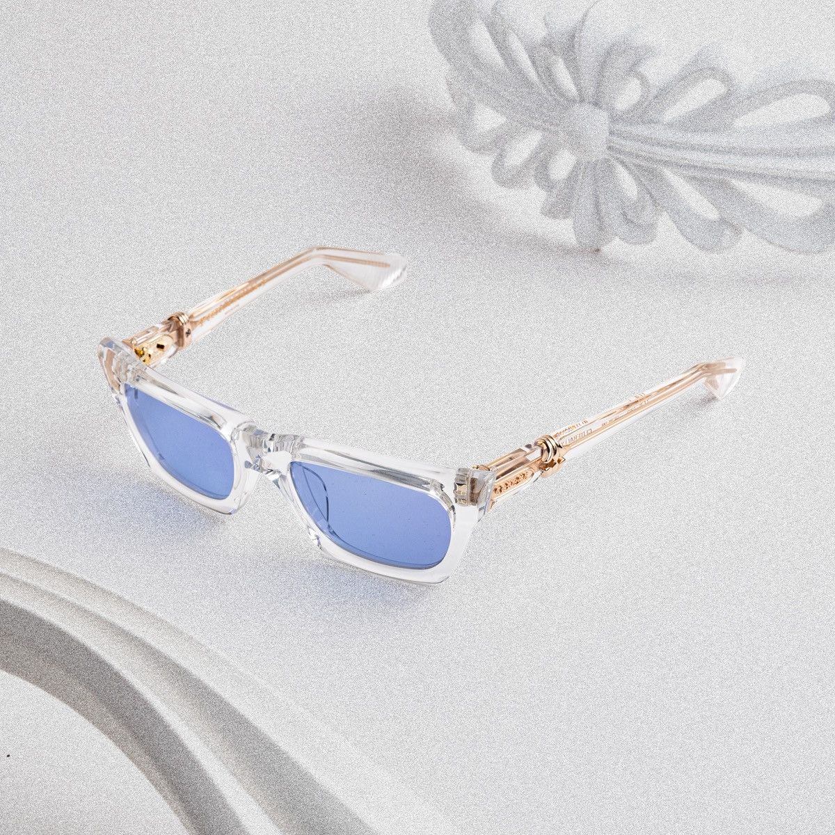 Chrome Hearts CHROME HEARTS CLITERALLY CRYSTAL SUNGLASSES Size ONE SIZE - 2 Thumbnail