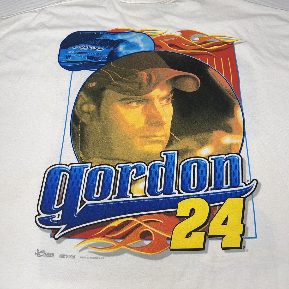 Chase Authentics NASCAR Tee Shirt Jeff Gordon 24 Racing Chase Flames Y2K Size US XL / EU 56 / 4 - 18 Thumbnail