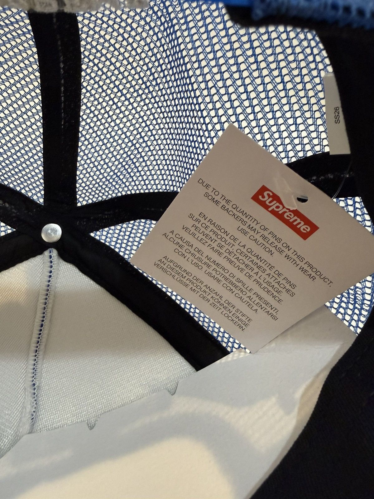Supreme Supreme Pins Mesh Back 5-Panel Hat *IN-HAND, SHIPS OUT Size ONE SIZE - 5 Thumbnail