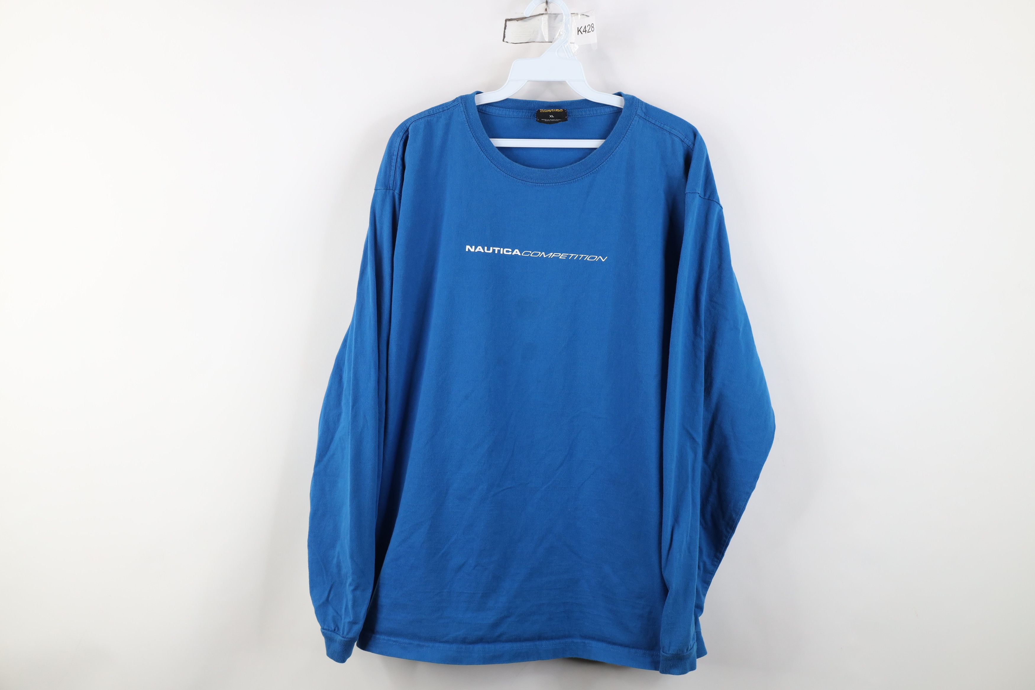 Nautica Vintage 90s Nautica Competition Spell Long Sleeve T-Shirt Size US XL / EU 56 / 4 - 1 Thumbnail