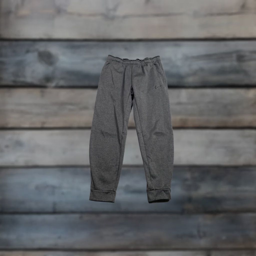 Nike Nike Dri-FIT Sweatpants Mens Large Gray Fleece Joggers Elastic Waist Athletic Pants Slim Tapered Casual Size US 33 - 1 Thumbnail