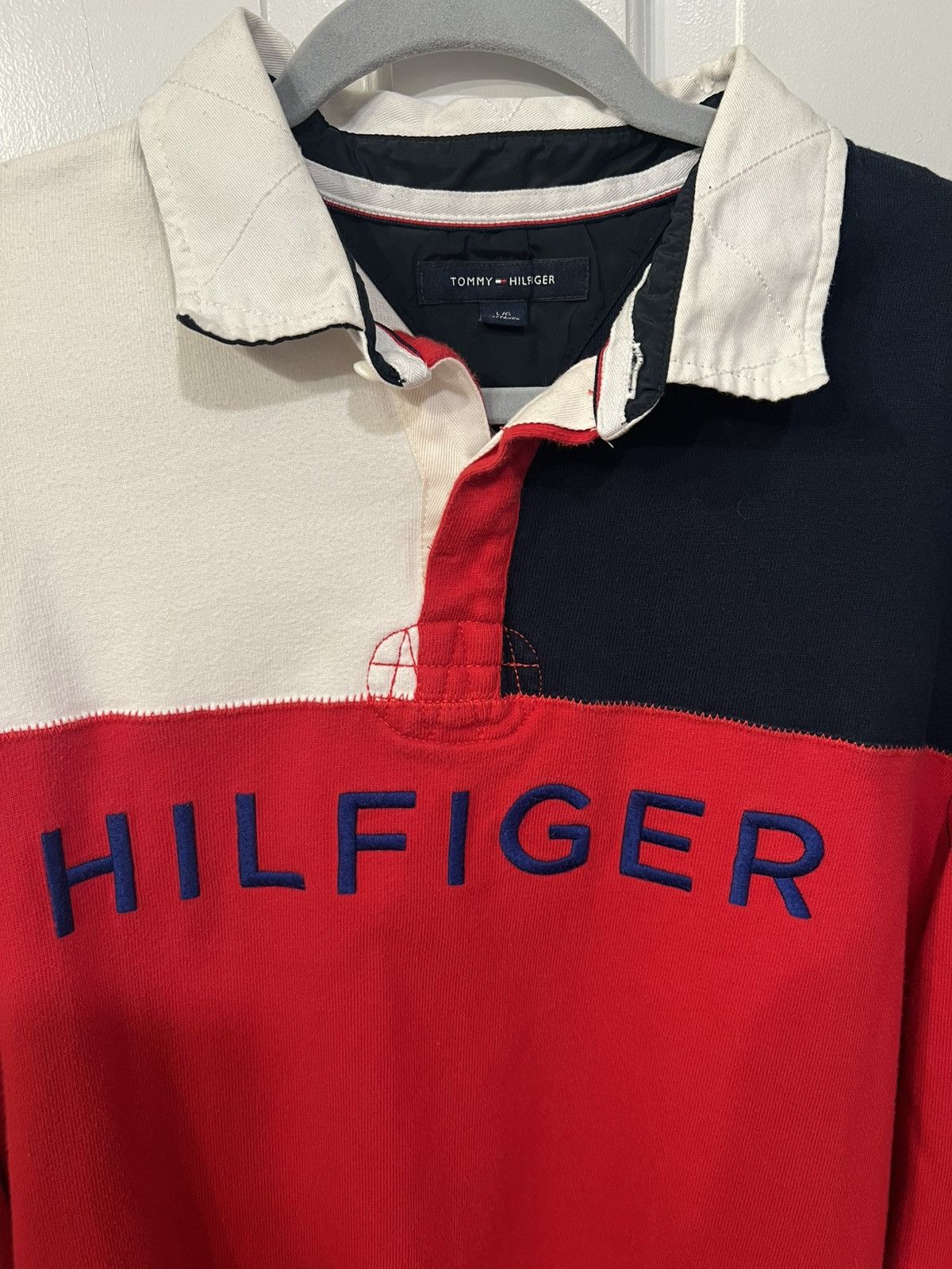 Tommy Hilfiger Tommy Hilfiger Colorblock Rugby Polo Long Sleeve (6ix9ine) Size US L / EU 52-54 / 3 - 3 Thumbnail