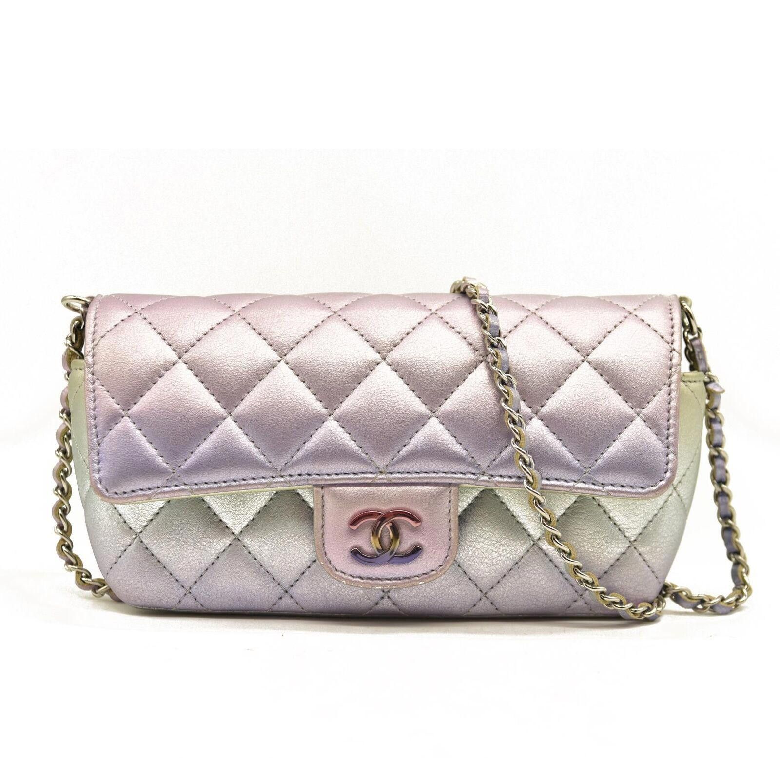 Chanel Chanel Gradient Metallic Calfskin Quilted Glasses Case Size ONE SIZE - 1 Thumbnail