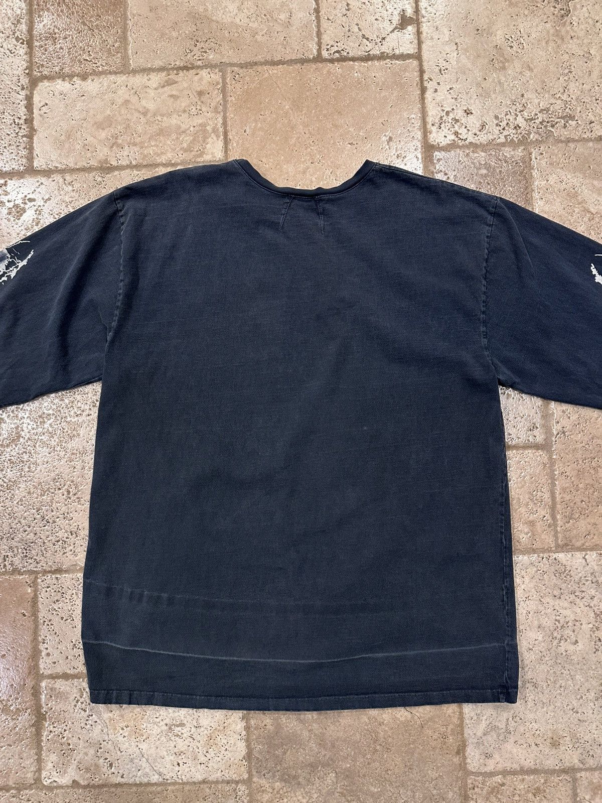 Rhude Rhude Eagle Print Logo Long Sleeve Oversized Black T-Shirt Size US XL / EU 56 / 4 - 10 Thumbnail