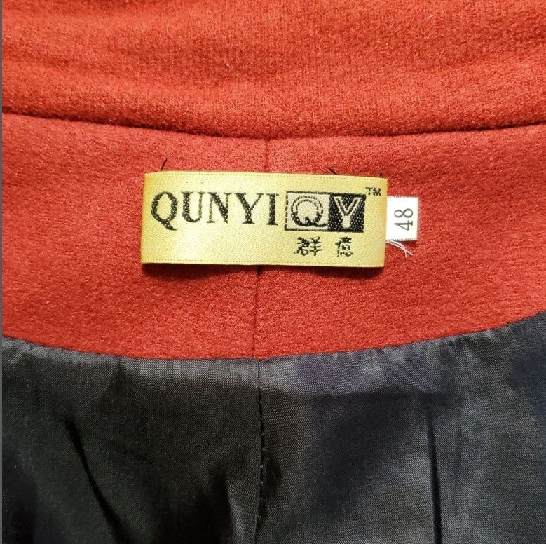 Other Qunyi Size XL Coat Jacket Asian Oriental Chinese Black Red Size XL / US 12-14 / IT 48-50 - 10 Thumbnail