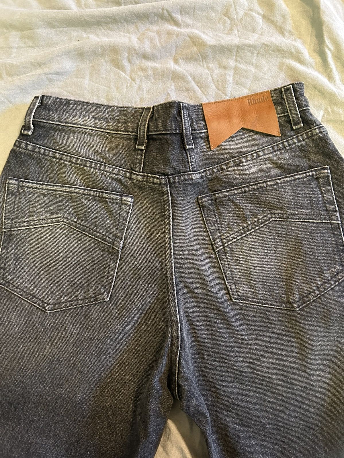 Rhude Rhude Wide Leg Black Jeans Size US 30 / EU 46 - 4 Thumbnail