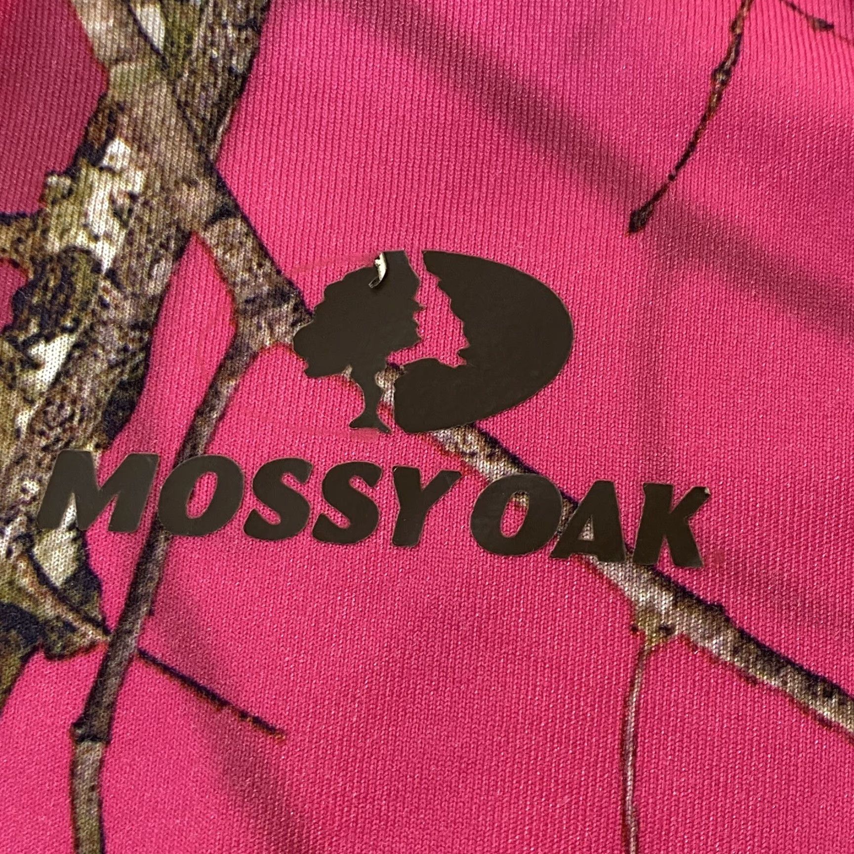 Vintage Mossy Oak Women’s Pink Camo Fleece Quarter Zip Pullover Jacket M Medium Zip Pockets Outdoor Activewear Regular Fit Size M / US 6-8 / IT 42-44 - 3 Thumbnail