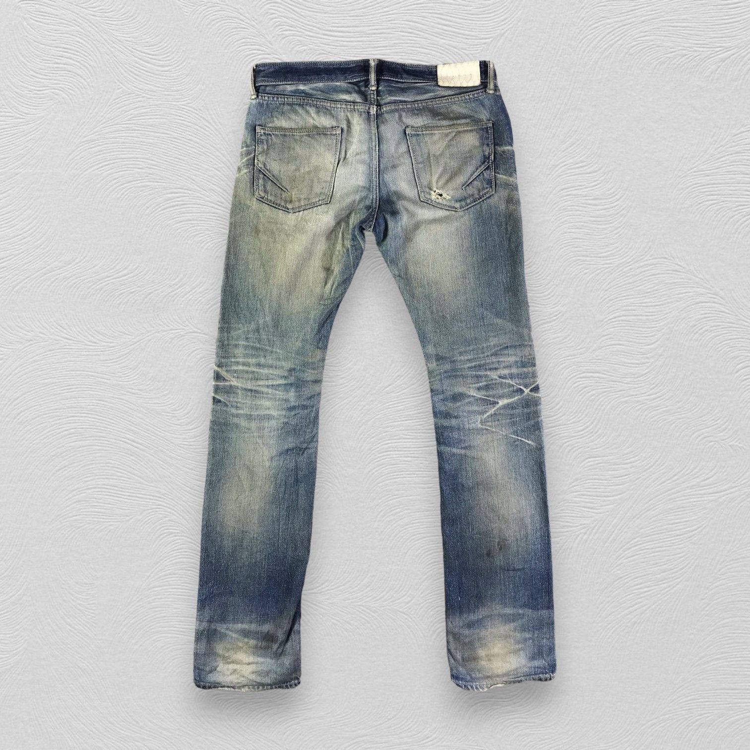 GOSTAR DE FUGA Gostar De Fuga Selvedge Jeans Distressed Redline Denim Size US 32 / EU 48 - 2 Thumbnail