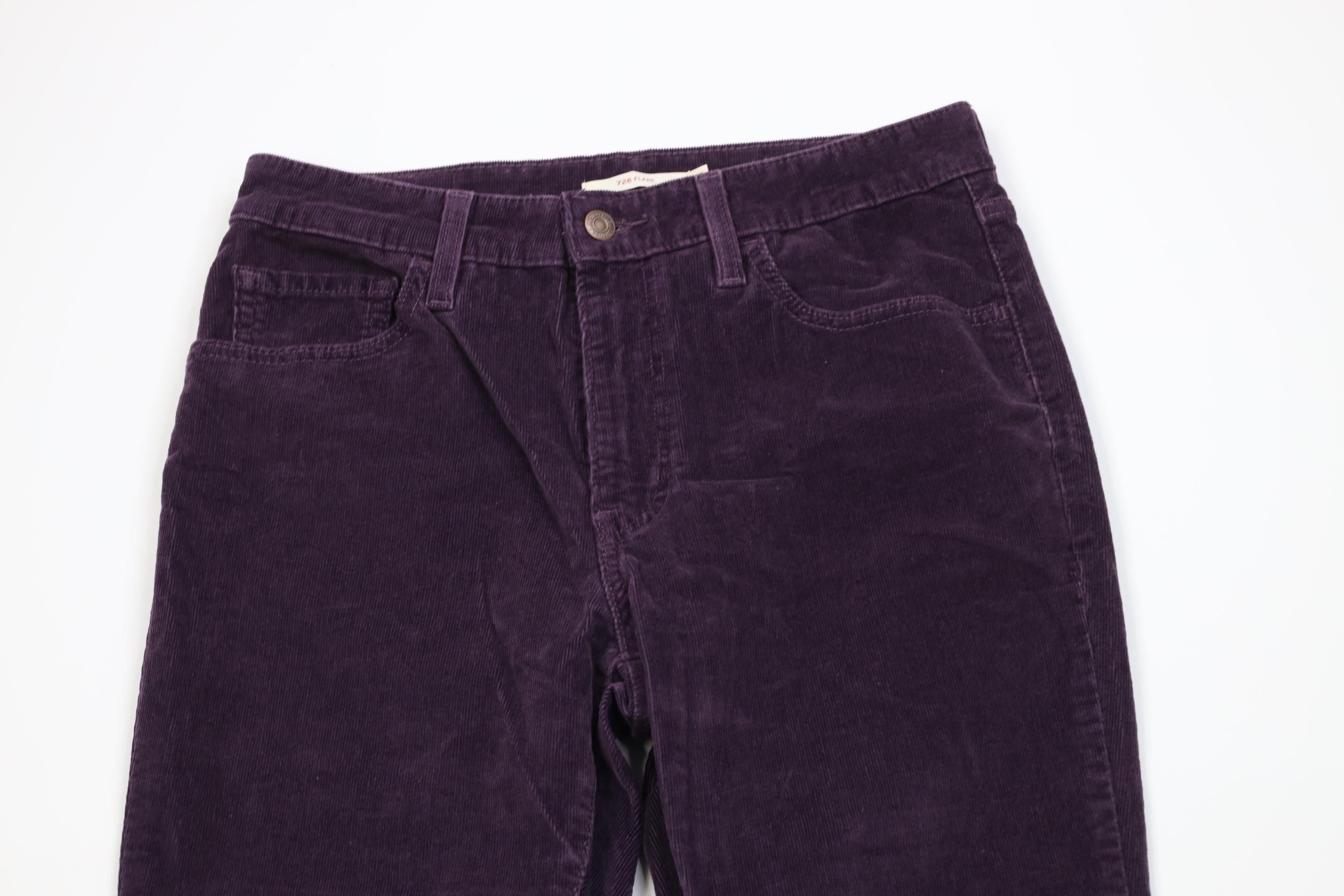 Levi's Vintage Y2K Levi's 726 Babydoll Wide Leg Corduroy Pants Size 30" / US 8 / IT 44 - 2 Thumbnail