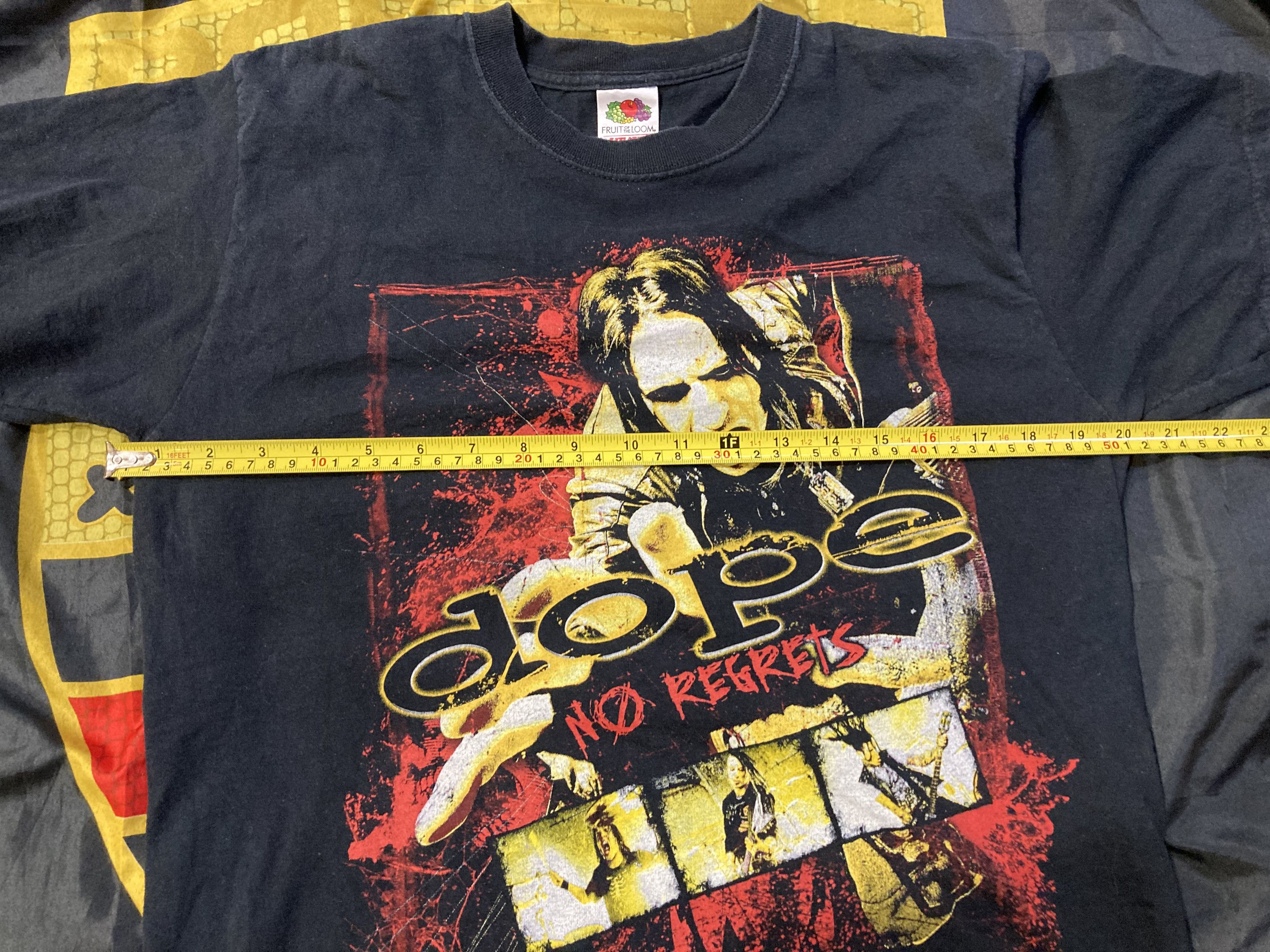 Band Tees Dope No Regrets American Tour 2009 Tee Size US M / EU 48-50 / 2 - 7 Thumbnail