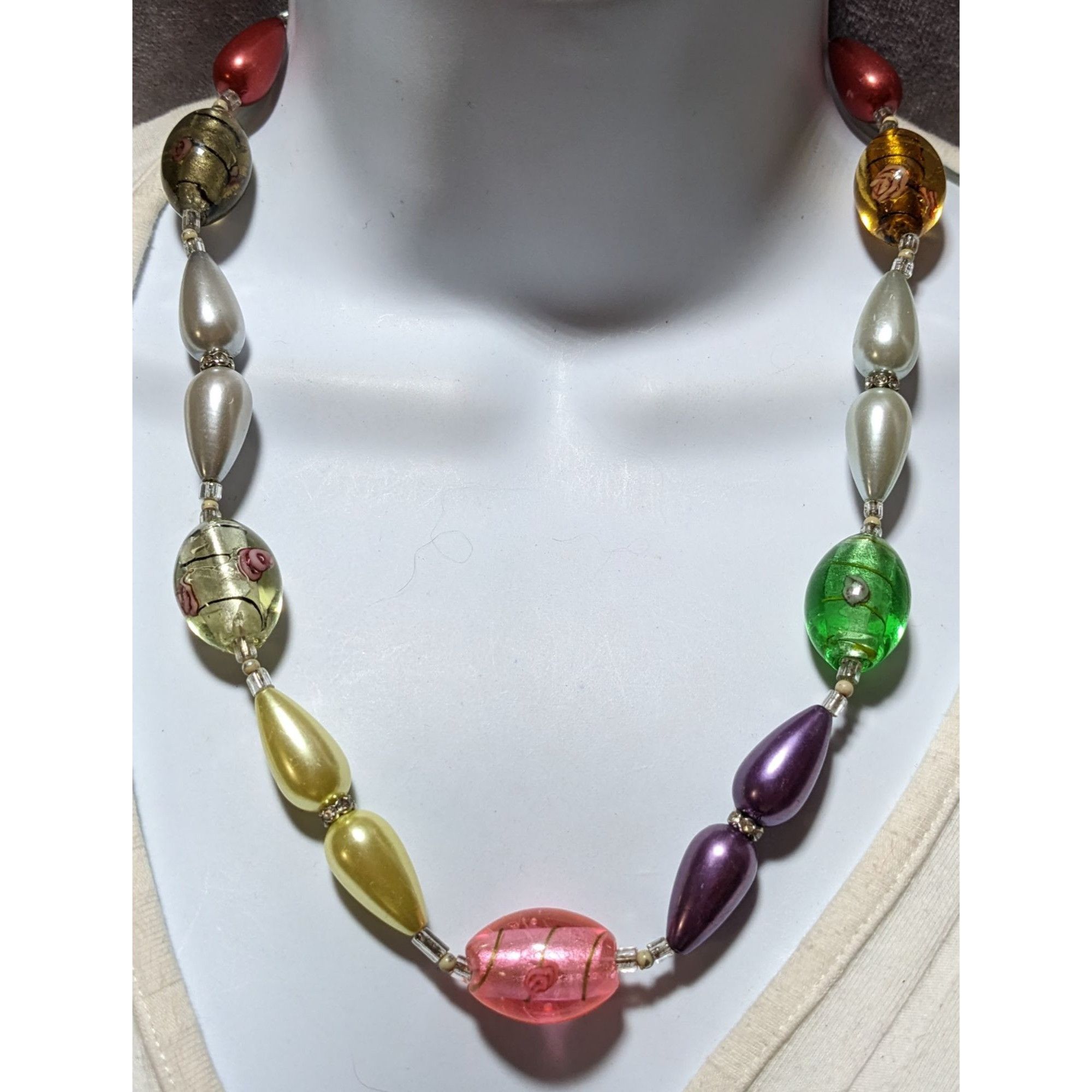 Other Metallic Glass Rainbow Rainbow Necklace Size ONE SIZE - 5 Thumbnail