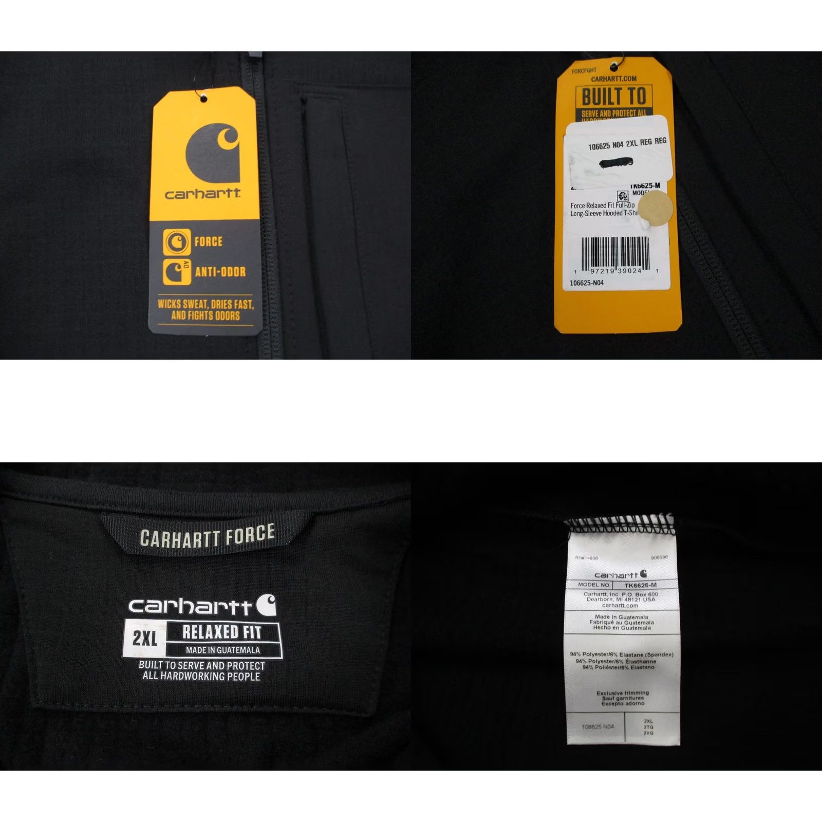 Carhartt VINTAGE Carhartt Vest Jacket Mens 2XL Black Relaxed Fit Hiking Stretch Force 106625 NEW Size US XXL / EU 58 / 5 - 8 Thumbnail