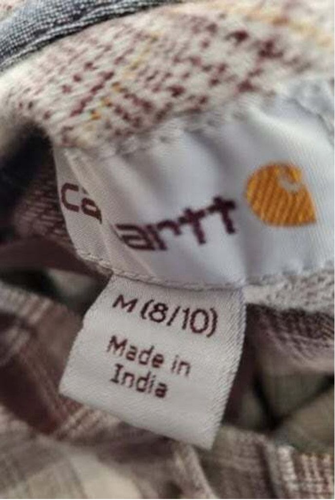 Carhartt Carhartt Women's Plaid Hooded Flannel Shirt Size Medium Size M / US 6-8 / IT 42-44 - 4 Thumbnail