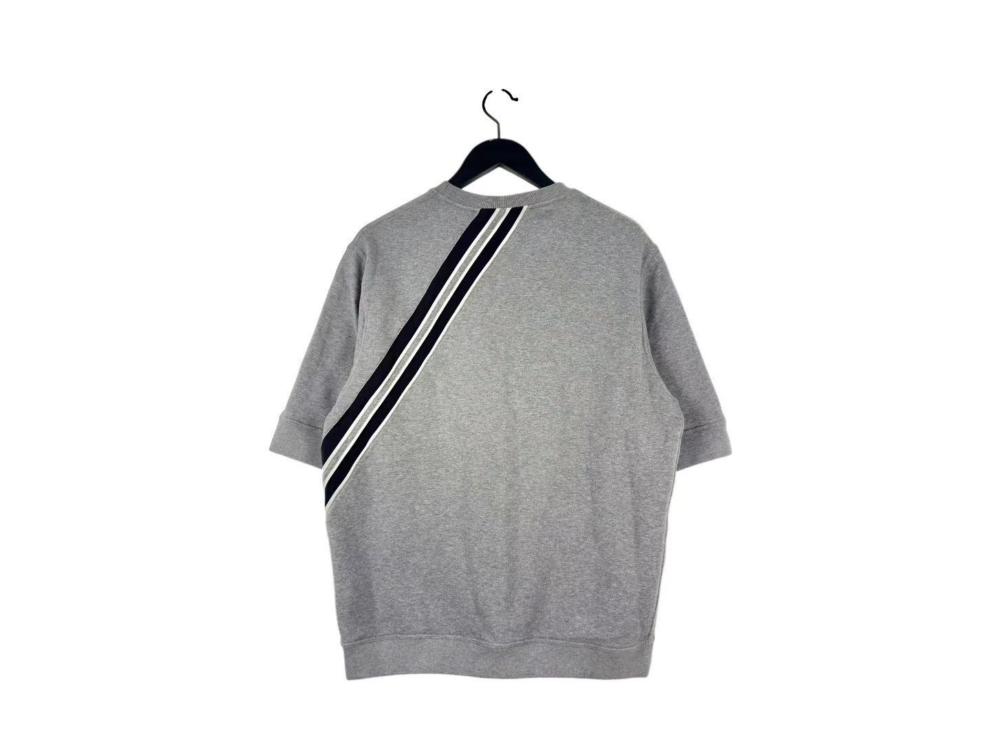 Hermes Hermes Gray Geometric H Line Short Sleeve Sweatshirt Size US XL / EU 56 / 4 - 2 Thumbnail