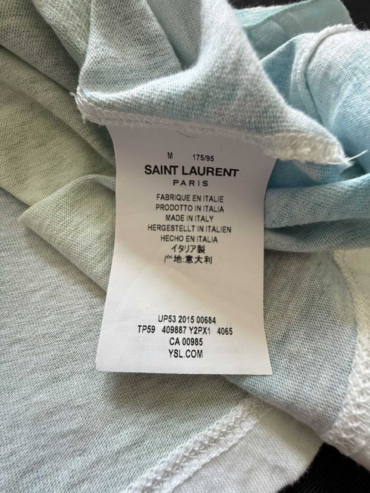 Saint Laurent Paris SS16 Saint Laurent surf sound Hedi tie dye t shirt grail M Size US M / EU 48-50 / 2 - 18 Thumbnail
