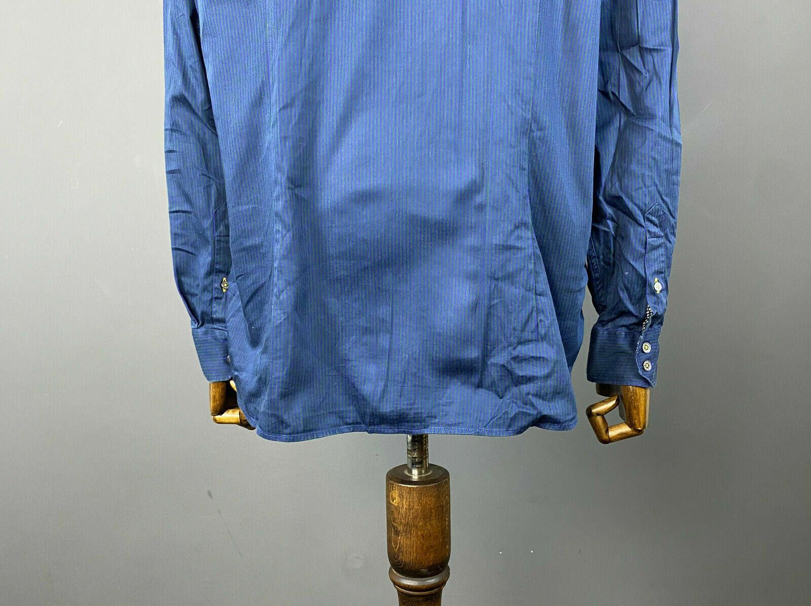 Ted Baker Men Ted Baker London Blue Stripe Button Up Shirt Size 6 Size US M / EU 48-50 / 2 - 8 Thumbnail