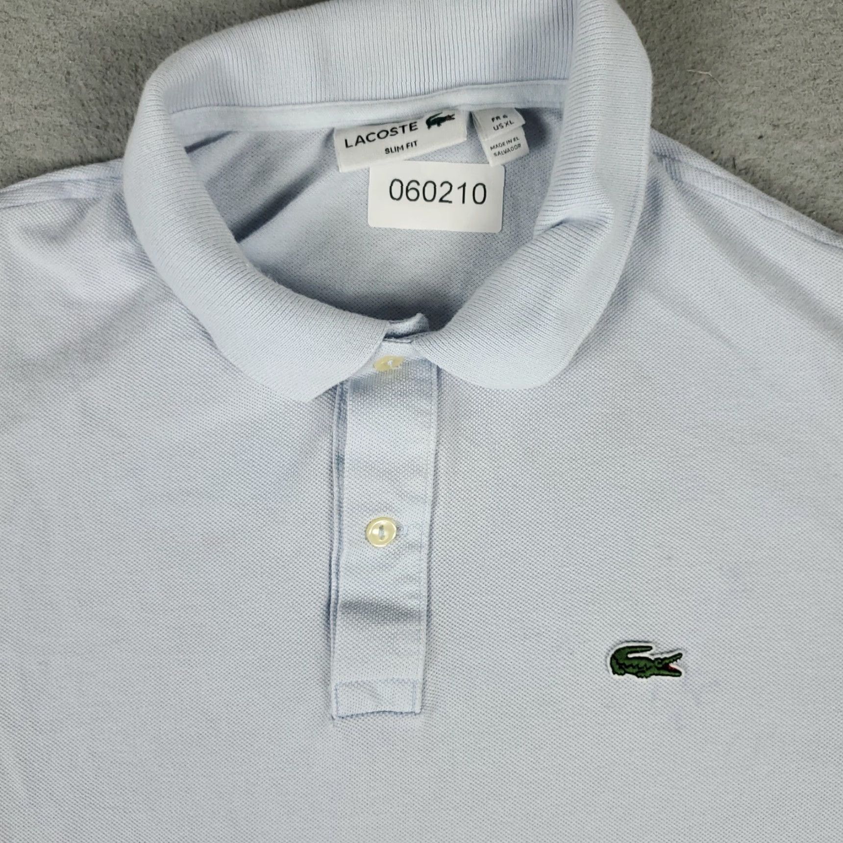 Lacoste Lacoste Polo Shirt Mens XL Blue Solid Short Sleeve Collared Button Dress Casual Polo Size US XL / EU 56 / 4 - 2 Thumbnail