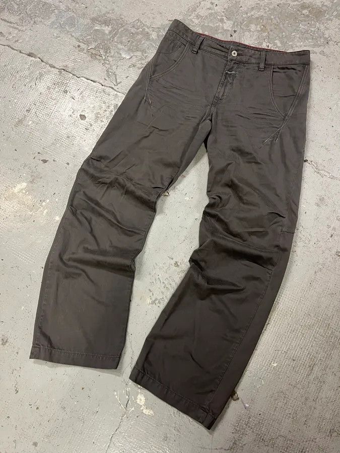 Marithe + Francois Girbaud 2000s Marithé + François Girbaud Anthracite Grey Signature Minimalist Straight Pants Size US 32 / EU 48 - 5 Thumbnail