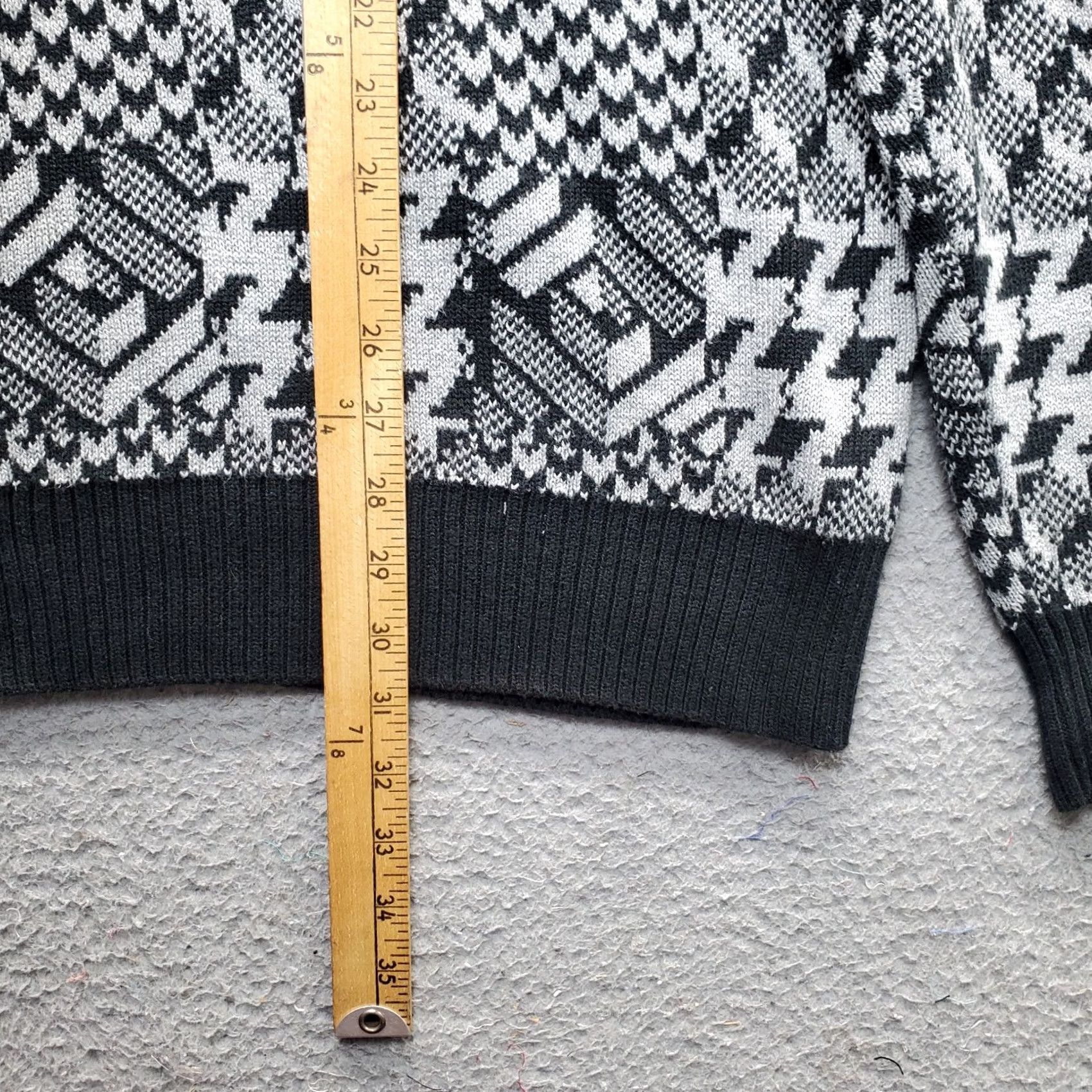 Enyce Enyce Sweater Mens L Multicolor Houndstooth Raglan Sleeve Pullover Crew Neck Knit Cotton Casual Fall Winter Shirt Size US L / EU 52-54 / 3 - 4 Thumbnail