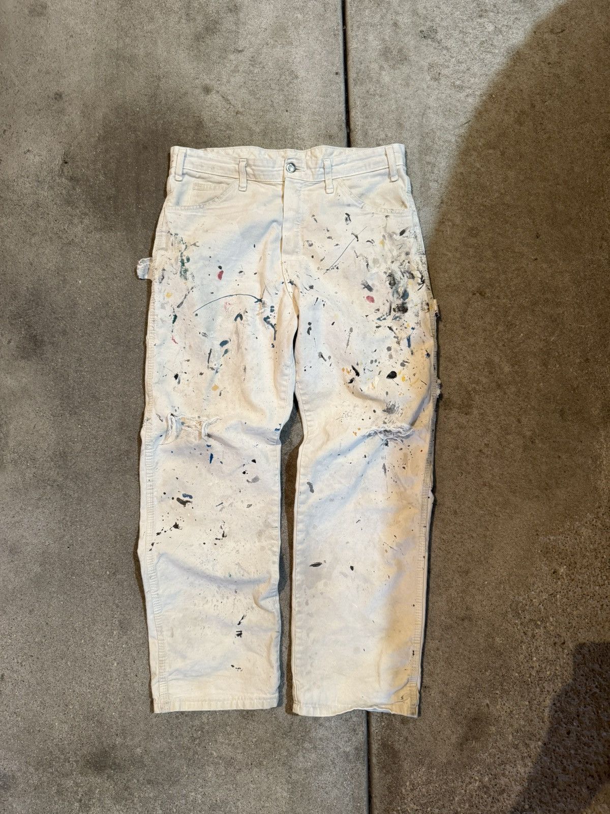 Dickies Vintage Dickies Paint Splatter Pants Size US 32 / EU 48 - 1 Thumbnail