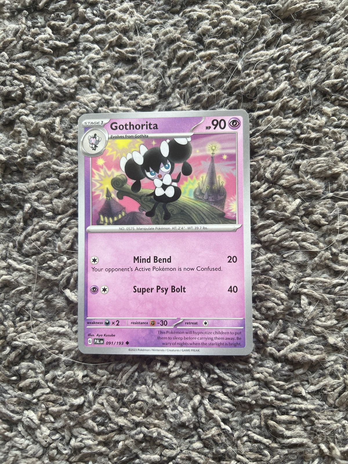 Hypebeast × Nintendo × Pokemon 2023 Pokémon Gothorita Stage 1 Card Size ONE SIZE - 1 Thumbnail