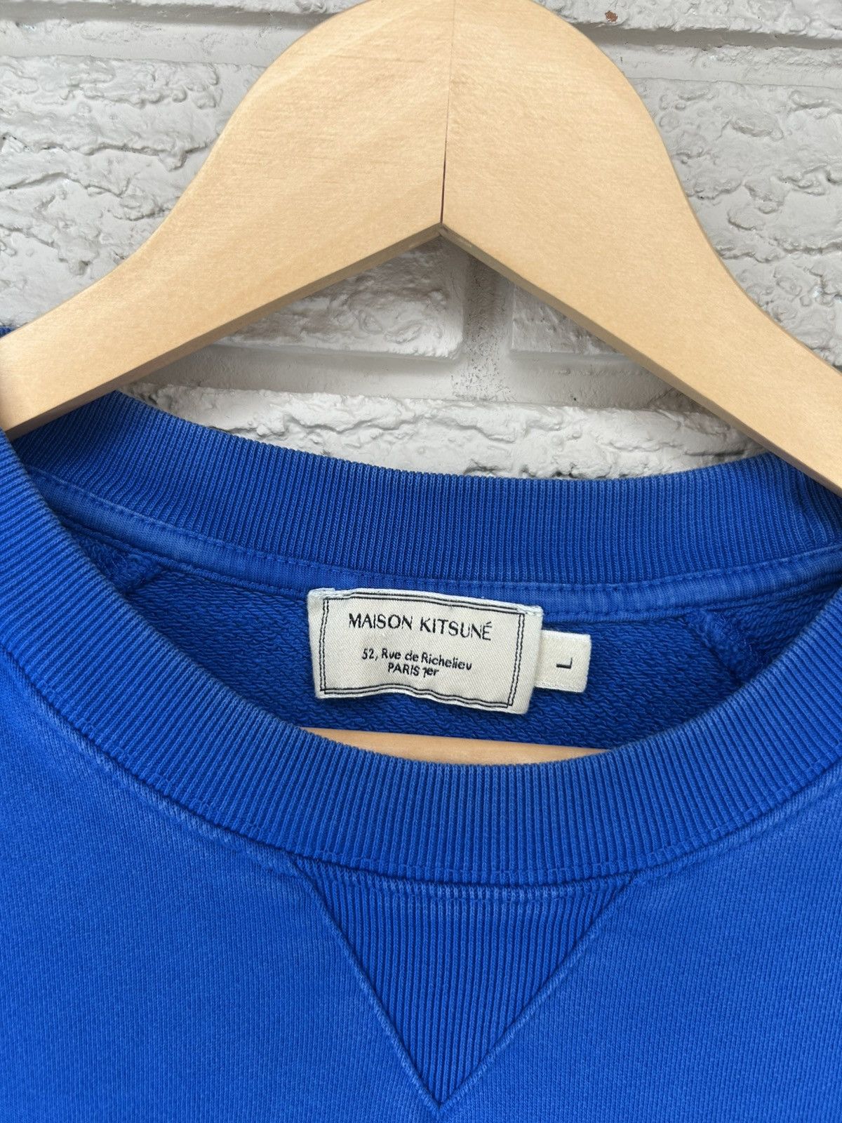 Maison Kitsune Maison Kitsune Fox Head Crewneck Sweater Size US L / EU 52-54 / 3 - 5 Thumbnail