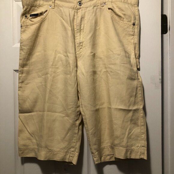 DOLCE & GABBANA MEN'S 100%LINEN CASUAL SHORTS SIZE:40