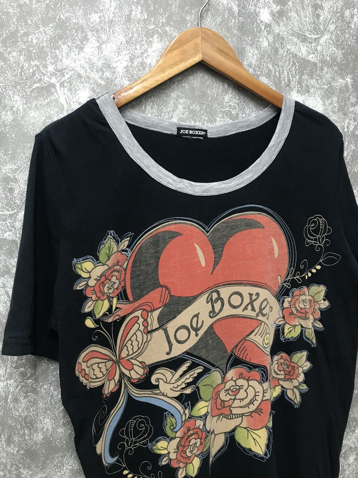 Affliction × Ed Hardy × Southpole Joe Boxer Affliction Heart Flower Y2K Graphic Tee Size US L / EU 52-54 / 3 - 3 Thumbnail