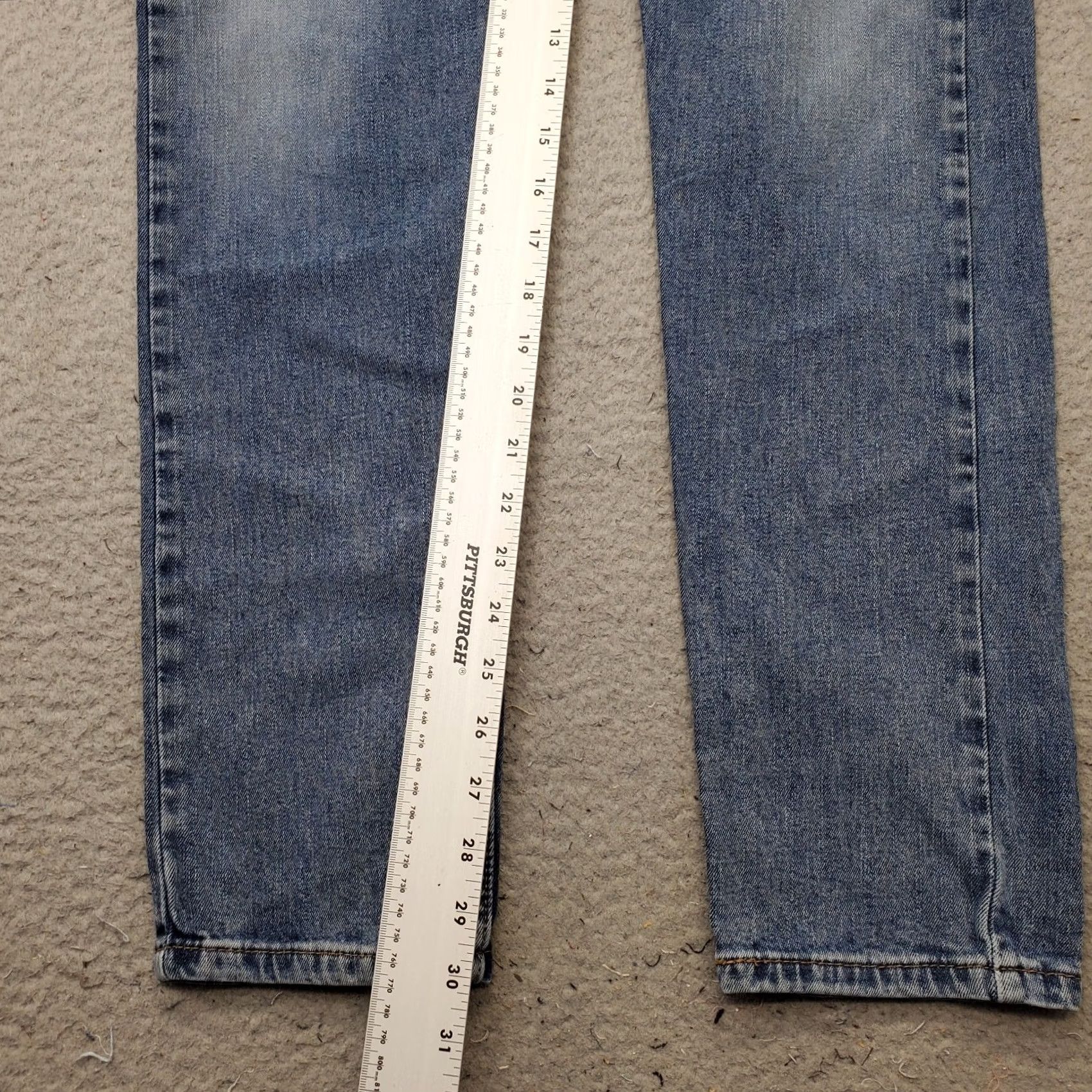 Levi's Levi's Mens Jeans 512 Blue Denim Straight Fit 32 x 32 5-Pocket Slim Regular Waist 16" Inseam 30" Vintage: No Size US 32 / EU 48 - 4 Thumbnail