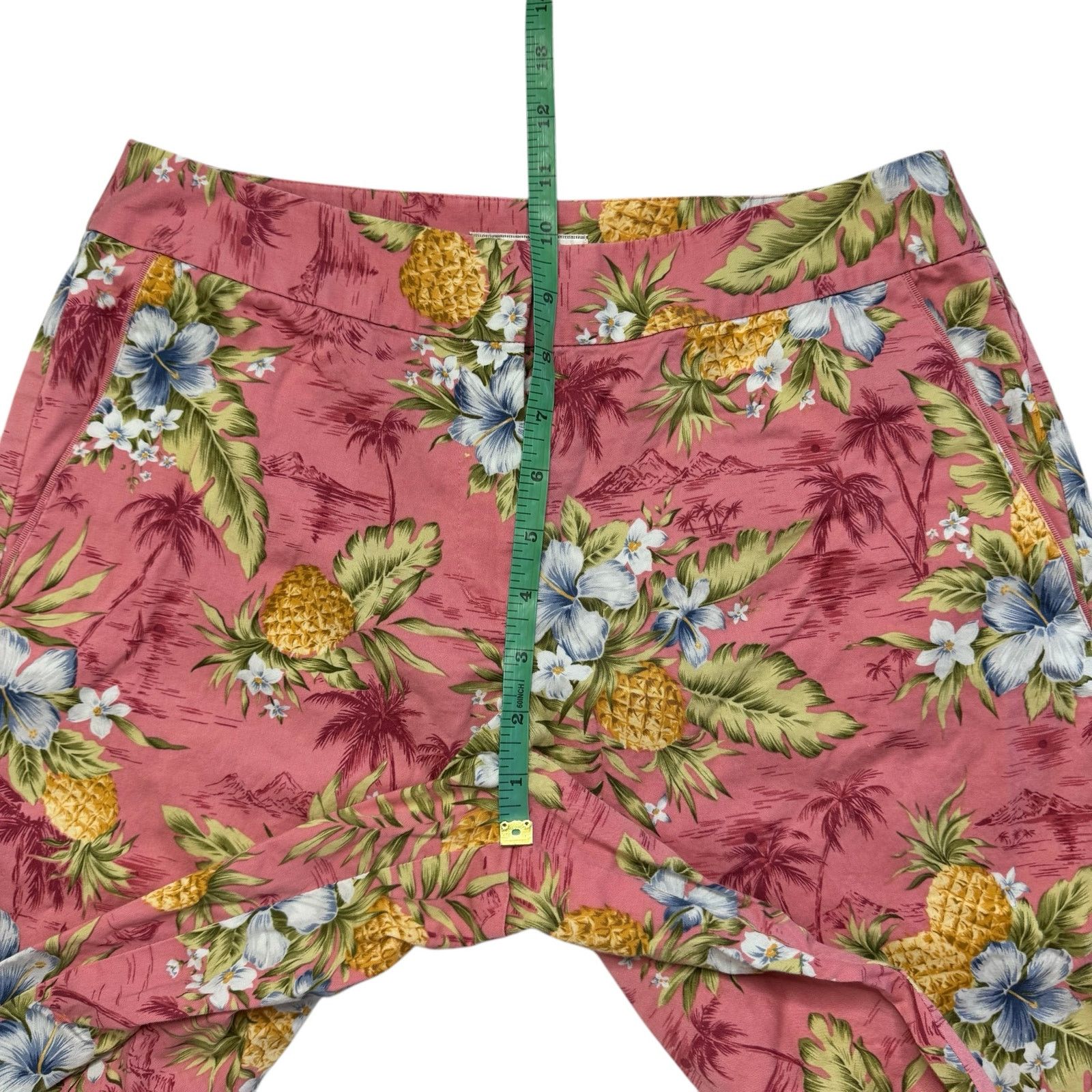 Tommy Bahama TOMMY BAHAMA Tropical Floral Pink Wide Leg Chinos Size 6 Size 28" / US 6 / IT 42 - 5 Thumbnail