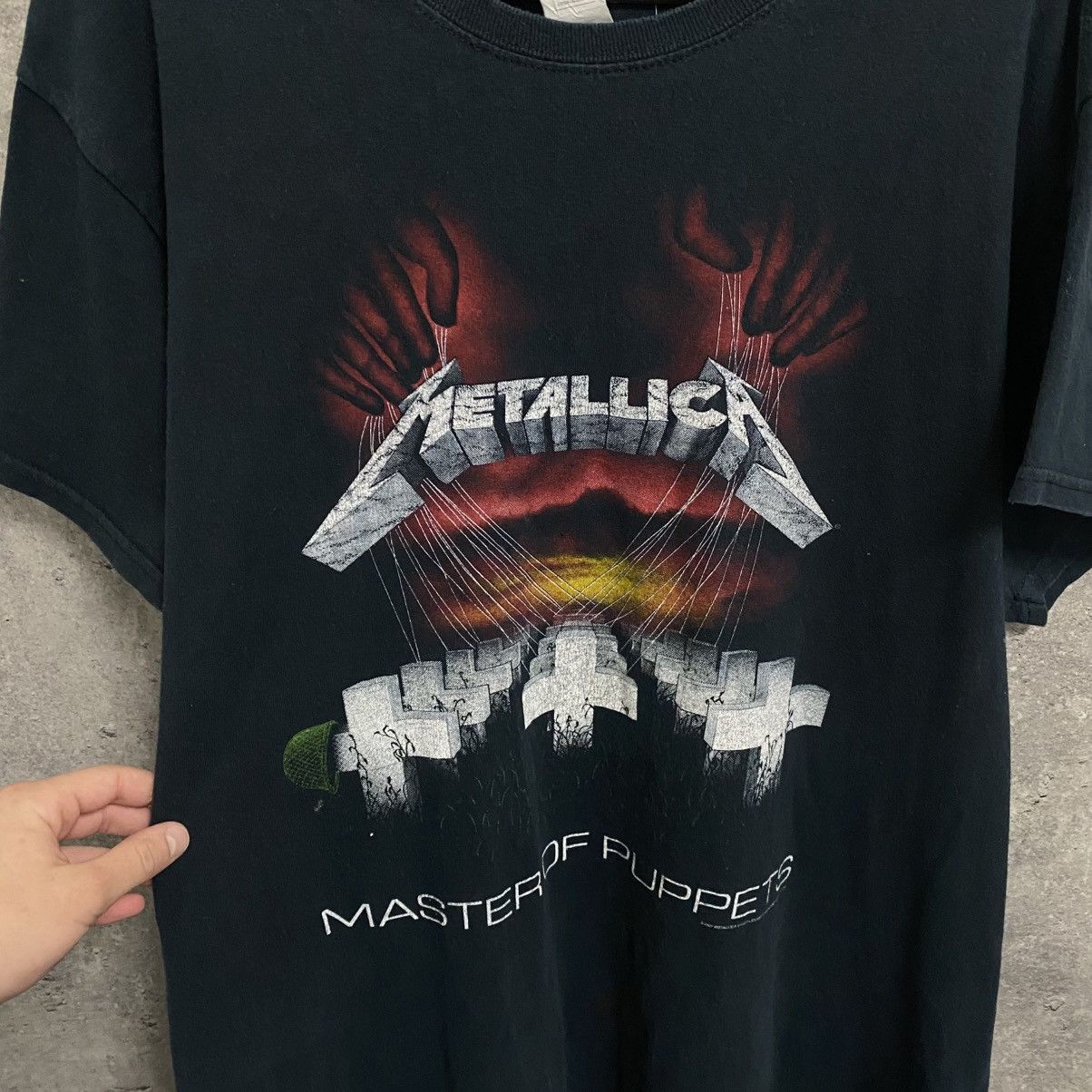 Metallica Metallica Vintage 2007 Rock Band T-Shirt Faded Tee Size US L / EU 52-54 / 3 - 8 Thumbnail