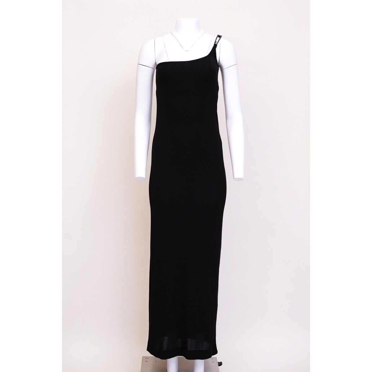 Gucci Gucci S/S 1998 One Shoulder Logo Buckle Dress Size S / US 4 / IT 40 - 2 Thumbnail