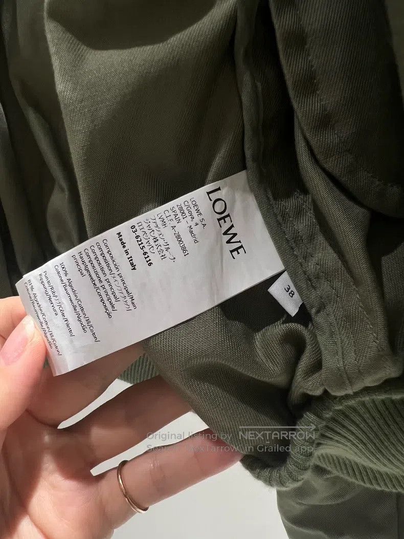 Loewe Loewe Military Green Short Windbreaker Jacket Size XS / US 0-2 / IT 36-38 - 7 Thumbnail