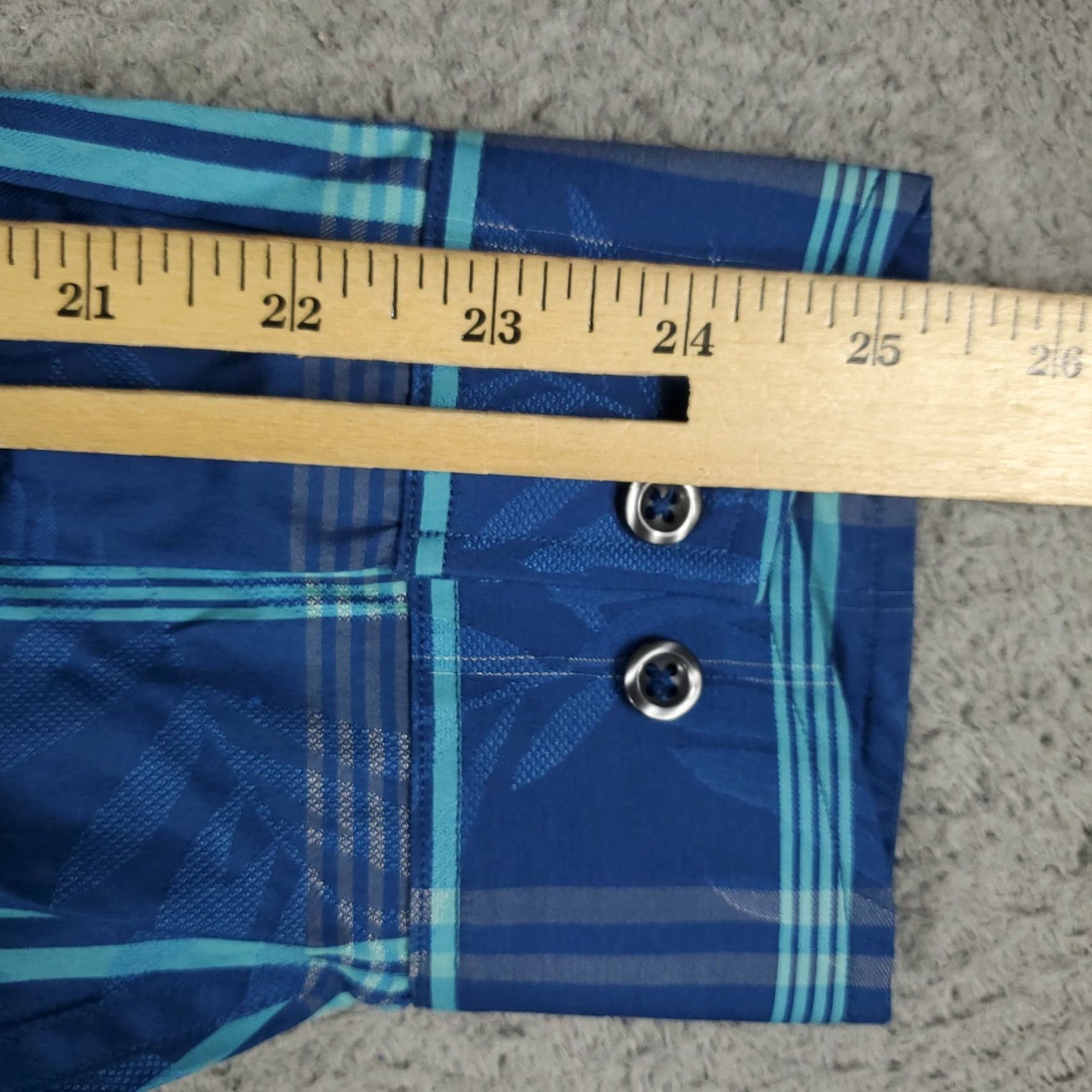 Tommy Bahama Tommy Bahama Blue Plaid Cotton Button-Up Shirt Long Sleeve Adult Large Mens Size US L / EU 52-54 / 3 - 7 Thumbnail