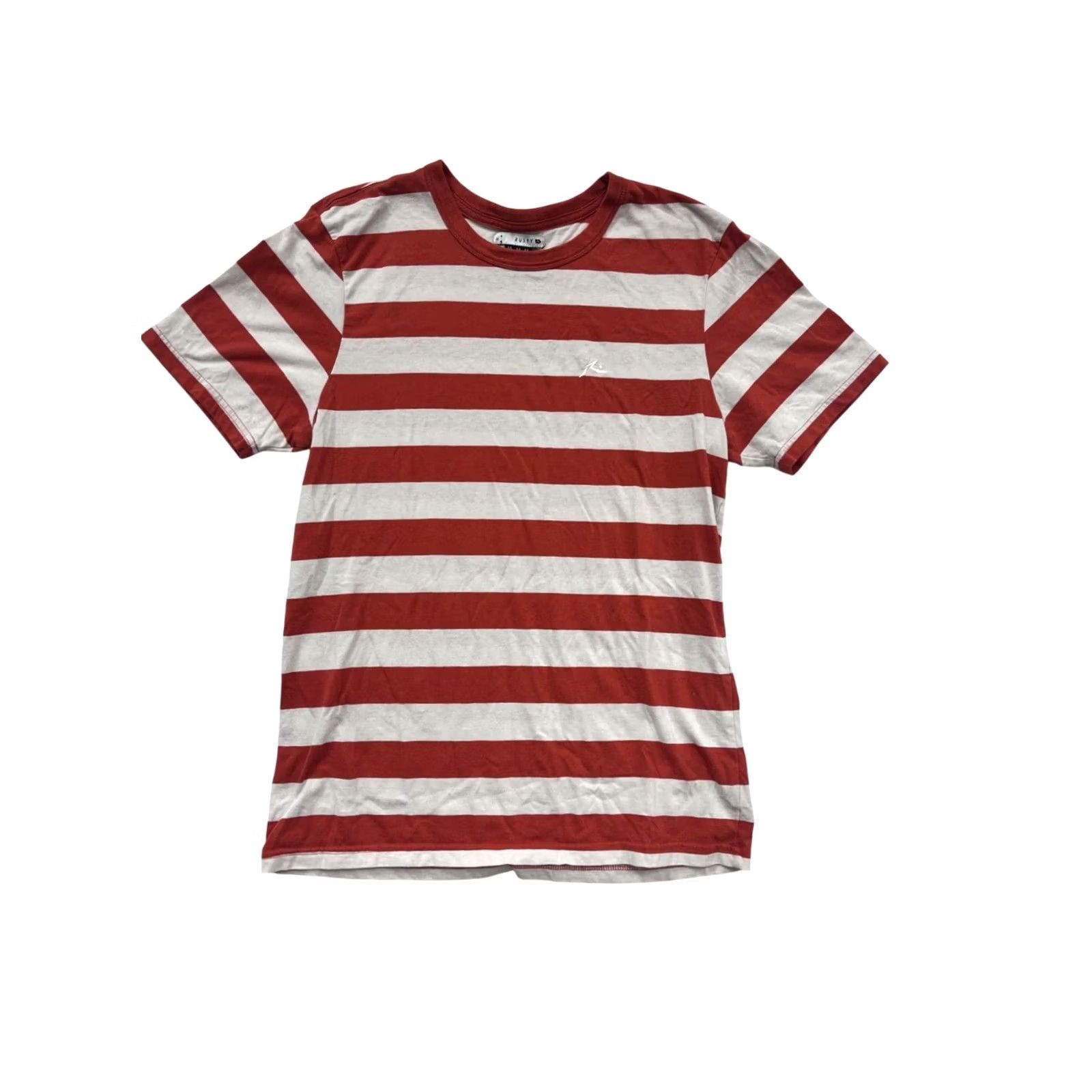 Rusty VINTAGE Rusty Striped T-Shirt Mens M Red & White Size US M / EU 48-50 / 2 - 2 Thumbnail