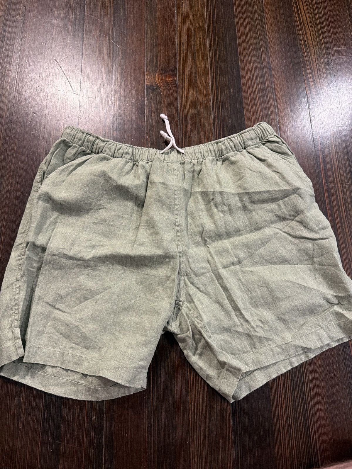 Alex Crane Linen Drawstring Shorts