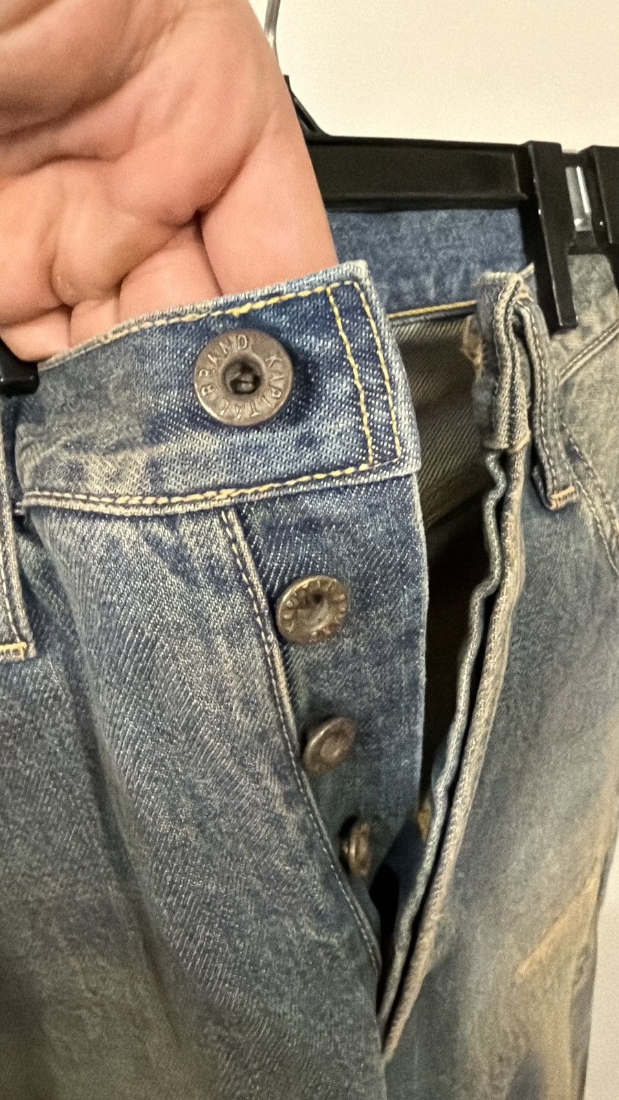 Kapital Kapital Speakeasy slim-fit distressed denim Size US 36 / EU 52 - 4 Thumbnail