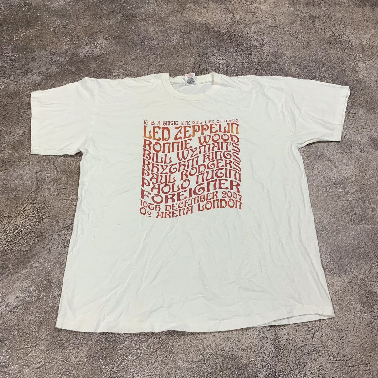 Vintage Vintage 90s Led Zeppelin Graphic Tee Grunge Horror Washed XL Size US XL / EU 56 / 4 - 2 Thumbnail