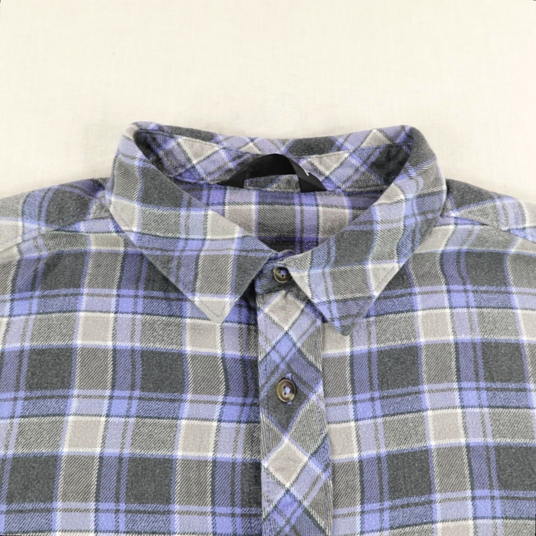 The North Face NORTH FACE Flannel Button-Up Shirt Mens Large Blue Plaid Long Sleeve Outdoor Work Size US L / EU 52-54 / 3 - 2 Thumbnail