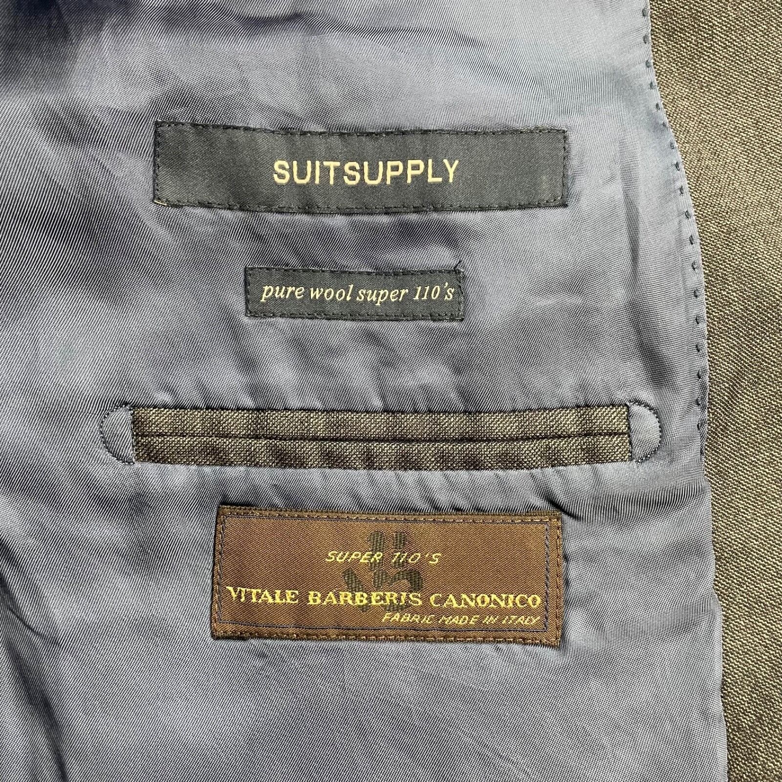 Suitsupply SuitSupply Men's Vitale Barberis Wool 2-Button Surgeons Cuff Size 46R - 5 Thumbnail