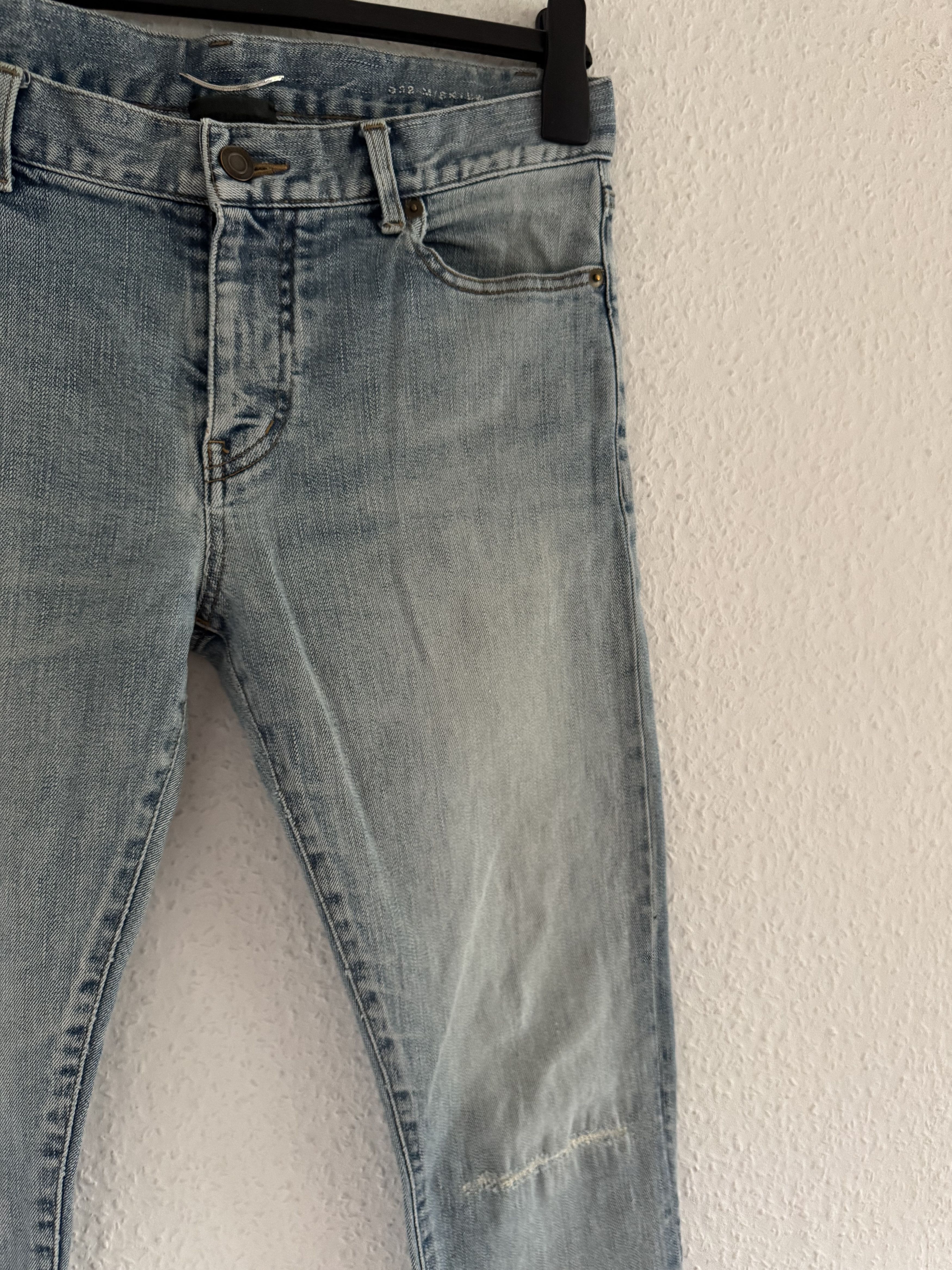 Saint Laurent Paris D02 M/SK-LW Repaired Knee Jeans Size US 31 - 10 Thumbnail
