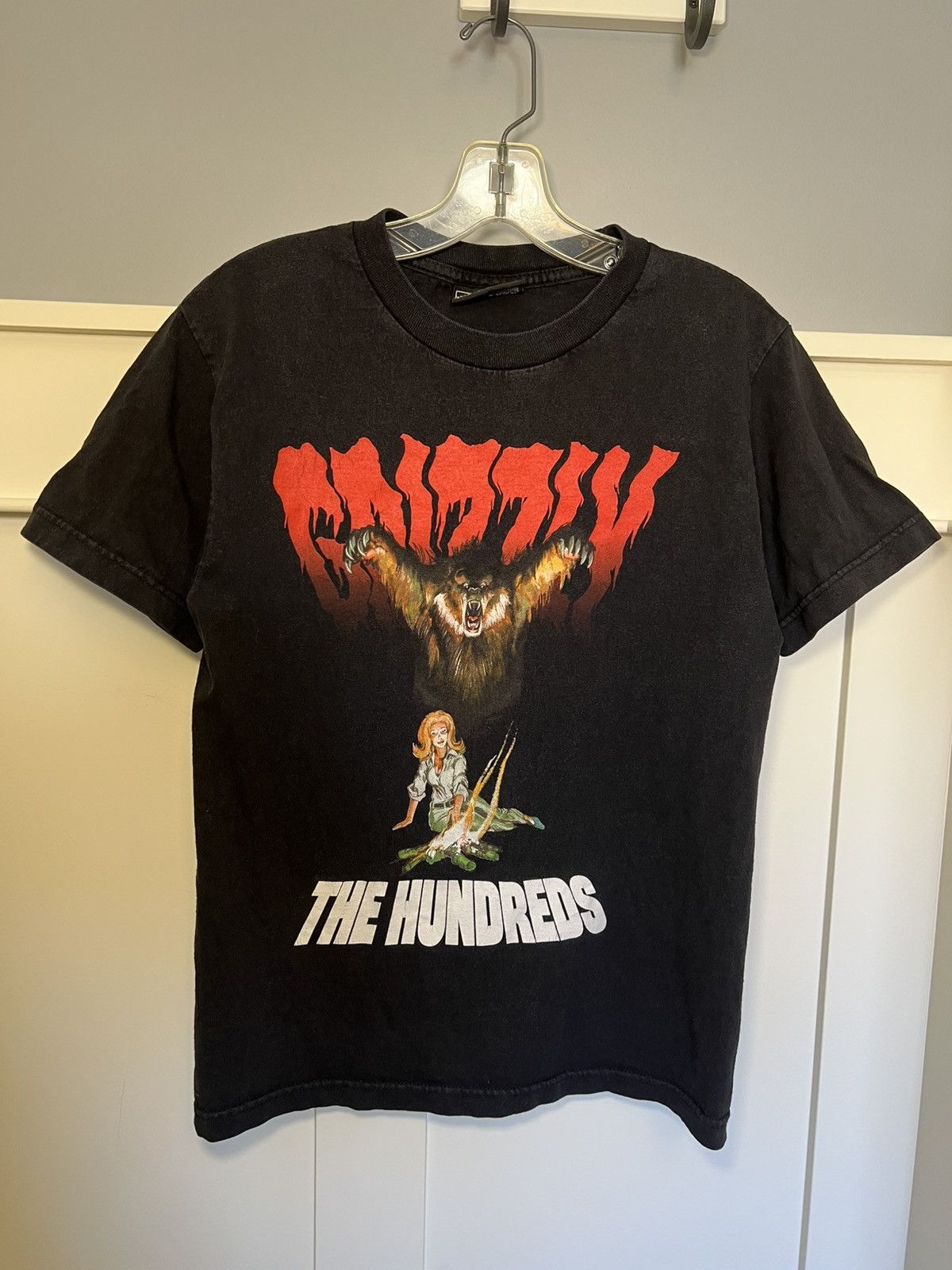 The Hundreds Vintage The Hundreds X Grizzly grip tape old horror t-shirt Size US S / EU 44-46 / 1 - 1 Thumbnail