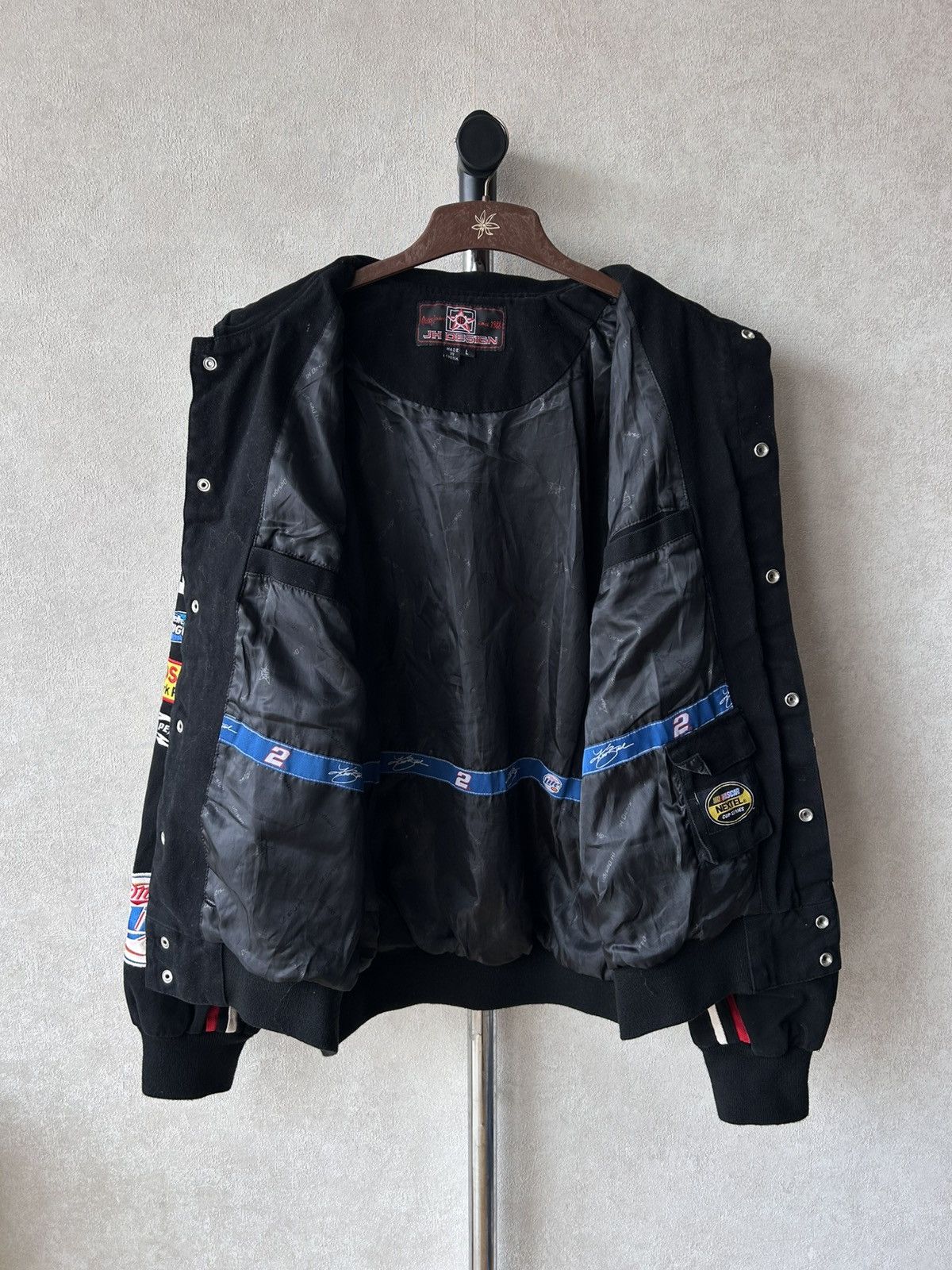Jeff Hamilton Vintage Jeff Hamilton Miller Lite Promo Nascar Jacket Size US L / EU 52-54 / 3 - 5 Thumbnail