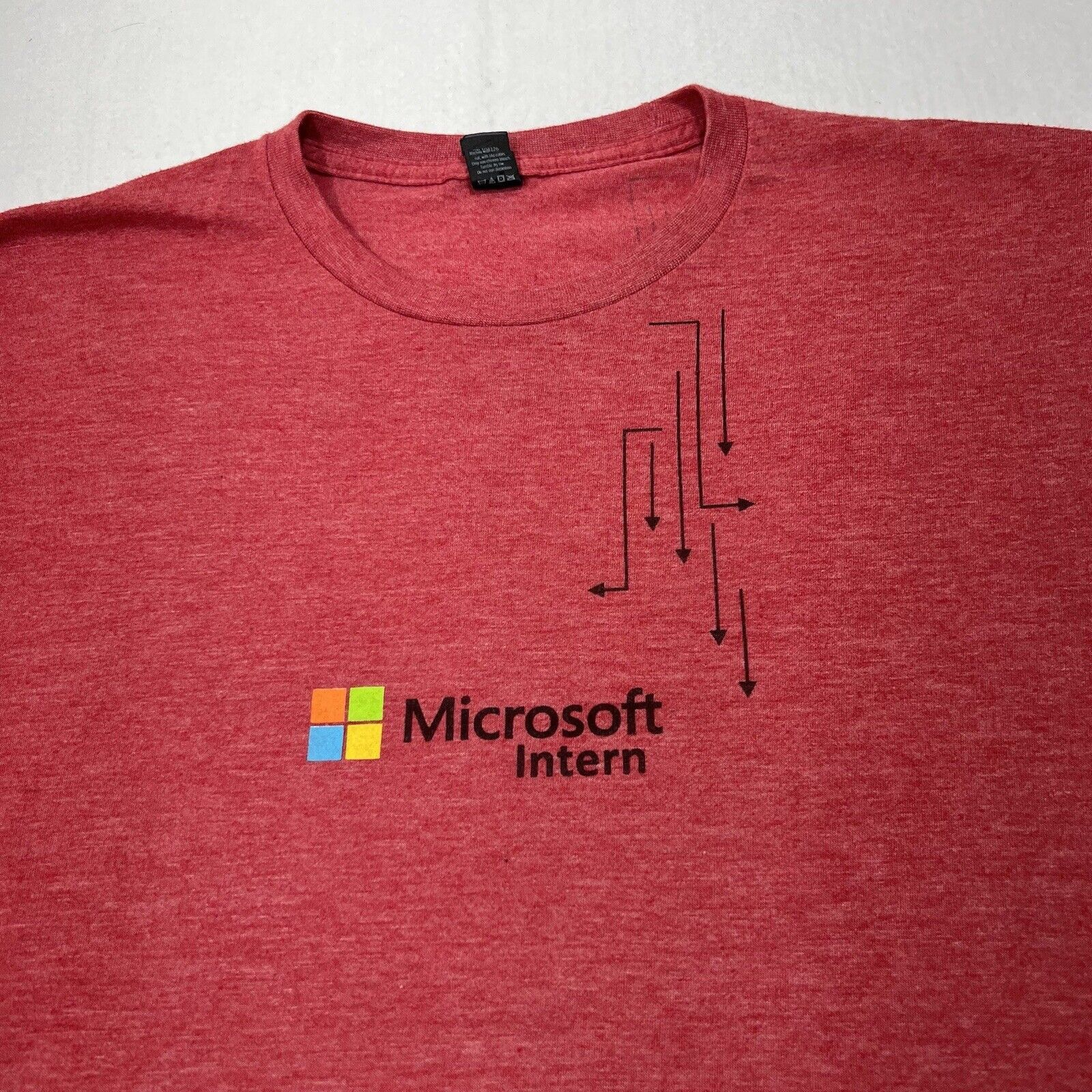 Tultex Microsoft Corporation Intern Build On Graphic T Shirt Size US L / EU 52-54 / 3 - 2 Thumbnail