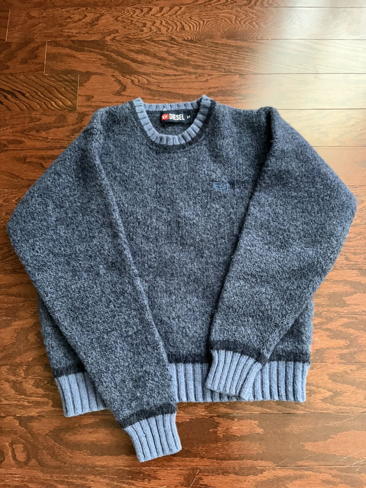 Diesel Diesel Vintage Blue Wool Sweater Size US S / EU 44-46 / 1 - 1 Thumbnail