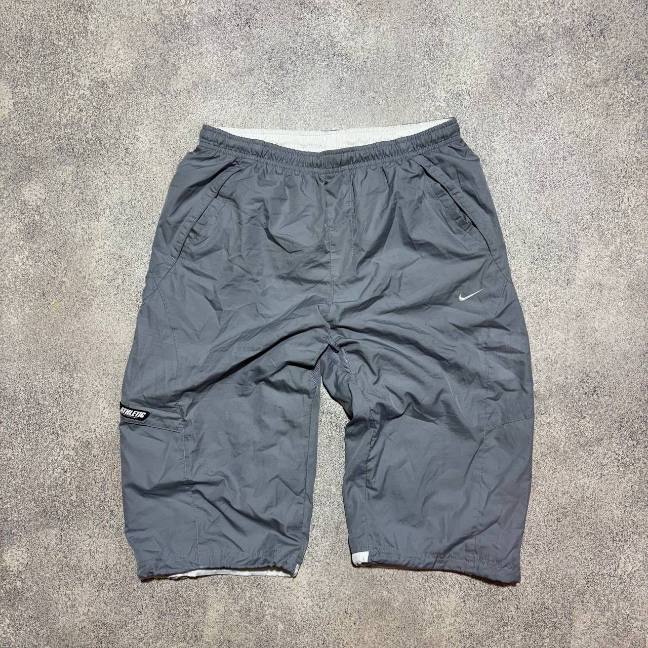 Nike Vintage Nike Shorts Nylon Swoosh Grey Mens size M Size US 30 / EU 46 - 1 Thumbnail